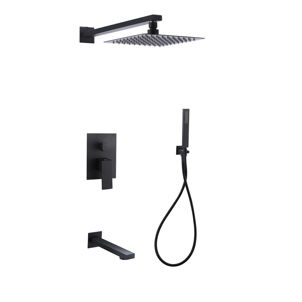 original-17568.jpg Душевая система РМС Sus встраиваемая с верхним душем с лейкой со смесителем черная (SUS129BL-2S) — изображение 1