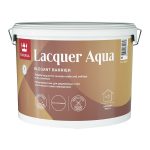 Лак акриловый Tikkurila/Tikkivala Lacquer Aqua основа ЕР бесцветный 9 л полуглянцевый