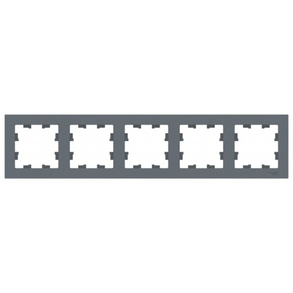 original-179.jpg Рамка Systeme Electric AtlasDesign пятиместная грифель (ATN000705) — изображение 1