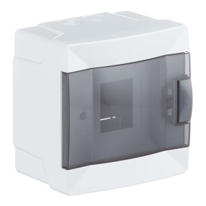 Щит распределительный навесной Makel ЩРН-П-4 пластиковый IP40 136х140х94 мм 4 модуля белый