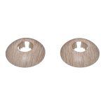 Обвод для труб ПВХ декоративный 22 мм королевский белый (2 шт.)