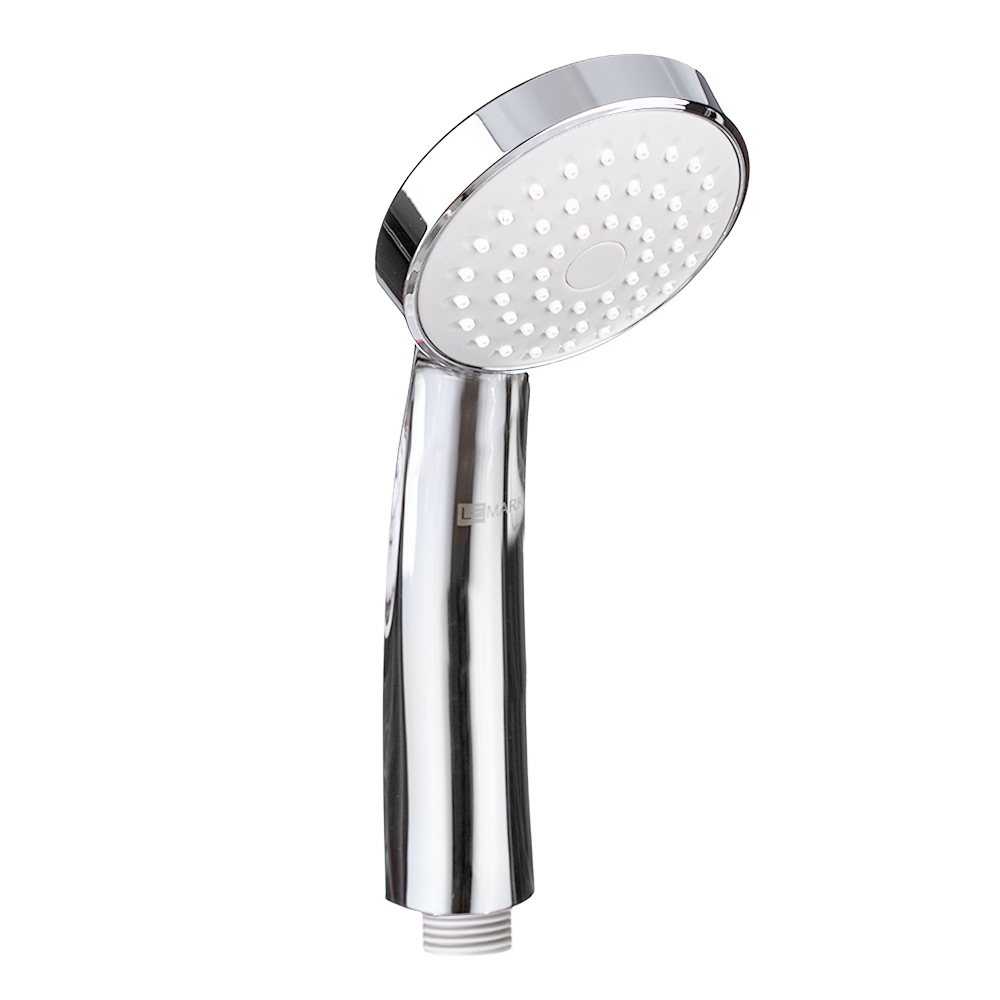 original-18409.jpg Лейка для душа Lemark d80 мм 1 режим без шланга пластик хром (LM0211C) — изображение 1