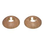 Обвод для труб ПВХ декоративный 22 мм дуб обыкновенный (2 шт.)