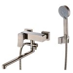 Смеситель для ванны WasserKraft Exter бронза однорычажный с длинным изливом с лейкой (1602L)