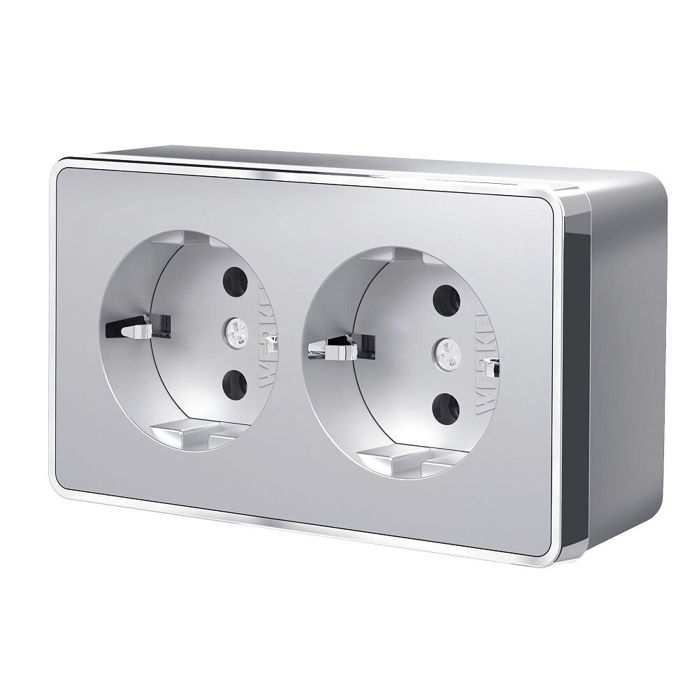 original-18739.jpg Розетка Werkel Gallant накладная серебряная (a052776) — изображение 1