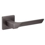 Ручка дверная Fuaro Fly GR-23 квадратная розетка графит (44411)