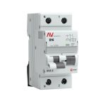 Автомат дифференциальный EKF Averes DVA-6 16А 1P+N тип AC 30 мА 6 кА (rcbo6-1pn-16D-30-ac-av)