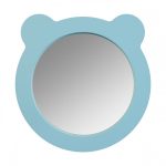 Зеркало фигурное мишка 48х48 см Акватон Каспер голубое (1.A283.3.02C.R0E.0)