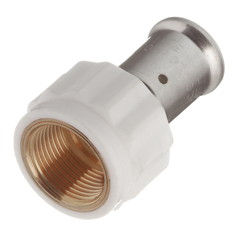 original-19257.jpg Муфта Henco (18PKW-2005) 20(пресс) х 3/4 ВР(г) PVDF белая — изображение 1