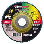 Круг лепестковый по металлу/древесине Луга Professional 125х22,2 мм P120 торцевой