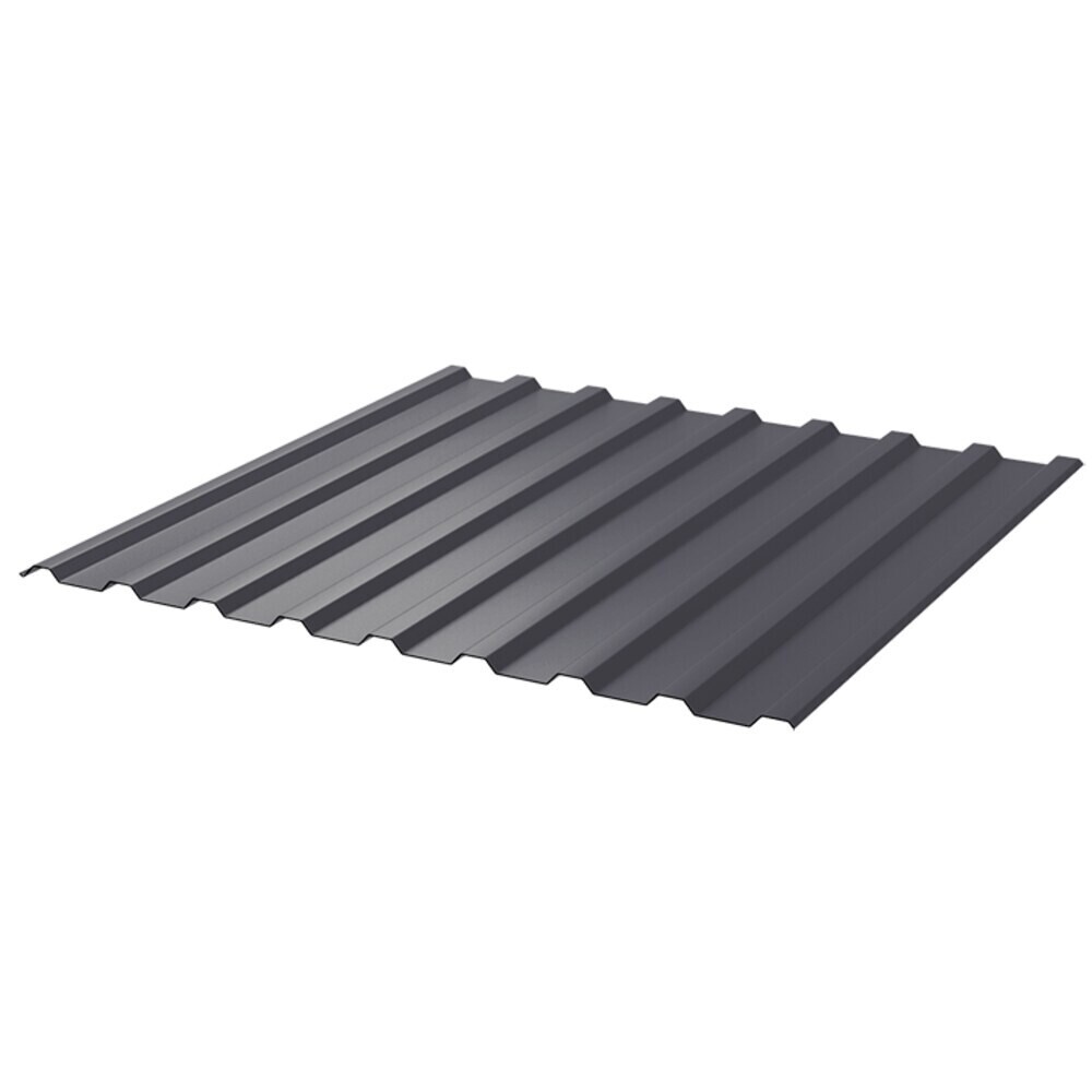 original-19480.jpg Профнастил С20R 1,15х2 м 0,5 мм графитовый серый RAL 7024 — изображение 1