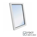 Пластиковое окно VEKA WHS 60 900х600 мм 1 створка глухая с одним стеклом