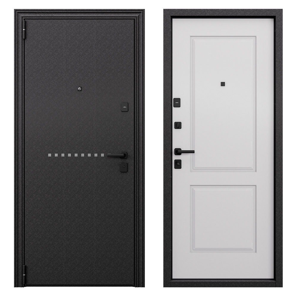 original-1967.jpg Дверь входная Torex Крафт Дуал левая кт белый - черный шелк 860х2050 мм — изображение 1