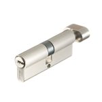 Цилиндр 80 40х40 мм ключ/вертушка хром