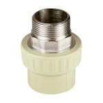 Муфта полипропиленовая Valfex 40 мм х 1 1/4 НР(ш) под ключ серая (10135040Г)