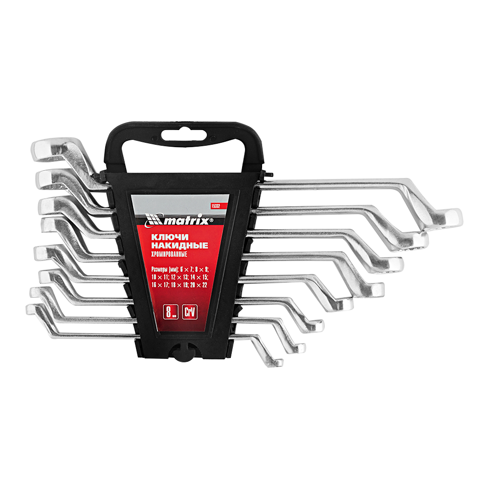 original-2027.jpg Набор гаечных ключей накидных Matrix 6-22 мм (15332) (8 шт.) — изображение 1