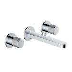 Смеситель для раковины встраиваемый WasserKraft Mosel хром двухвентильный (4645)