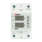 Реле напряжения модульное EKF PROxima (MRVA-63A) 230 В 63 А 1P+N с дисплеем