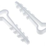 Дюбель-хомут для плоского кабеля PROxima 6-12 мм белый (10 шт.) (plc-cd-6x12w-r)