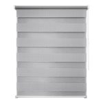 Рулонная штора день-ночь 80х160 см Уют Канзас светло-серая