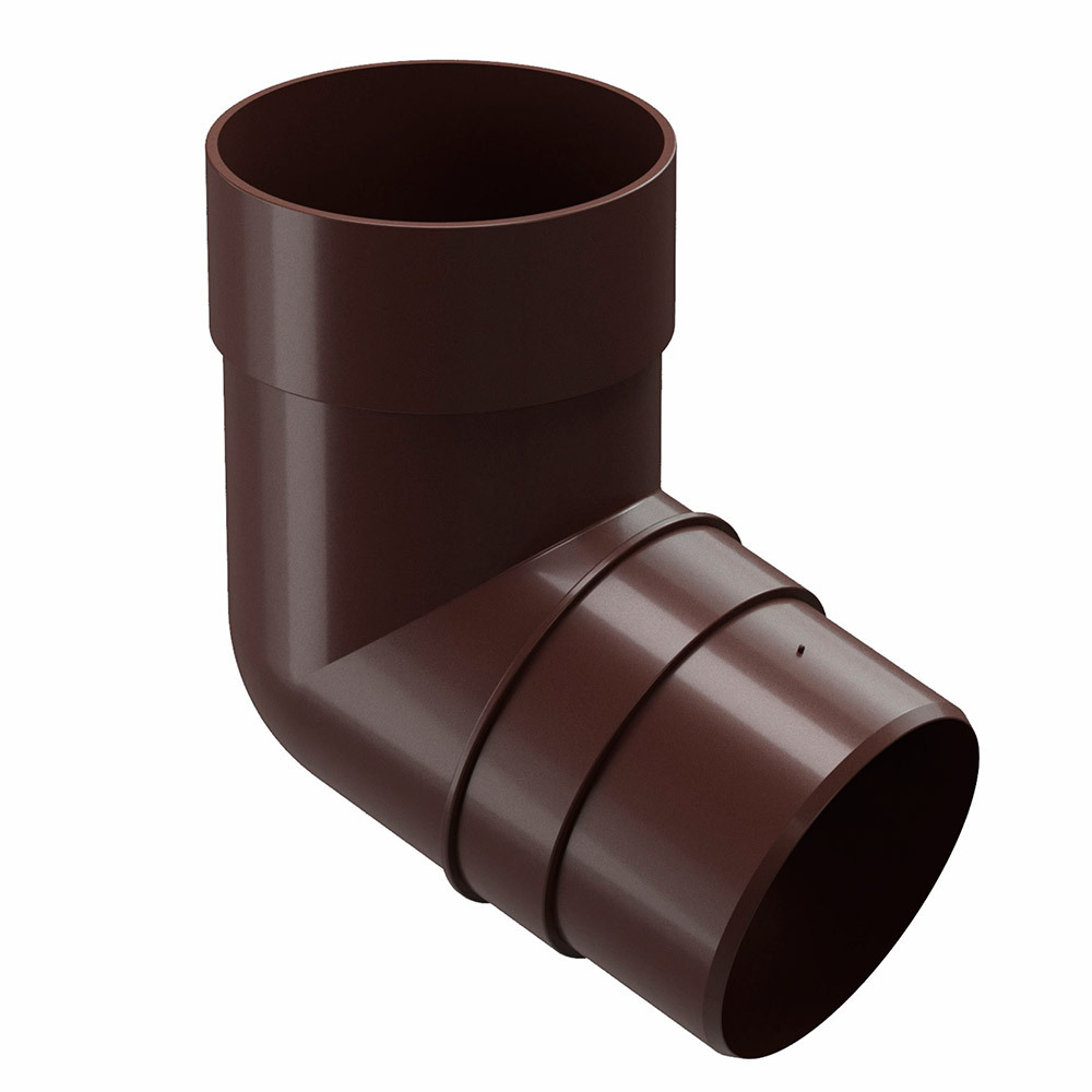 original-20878.jpg Колено трубы Docke Premium пластиковое d85 мм 72° каштан RAL 8017 — изображение 1