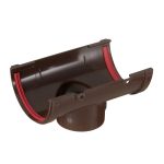 Воронка желоба пластиковая d120-87 мм Grand Line шоколад RAL 8017