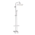 Душевая система Lemark Tropic с верхним душем с лейкой со смесителем хром (LM7002C)