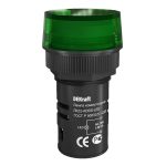 Лампа сигнальная Dekraft ЛK-22 220 В IP54 пластиковая зеленая (25002DEK)