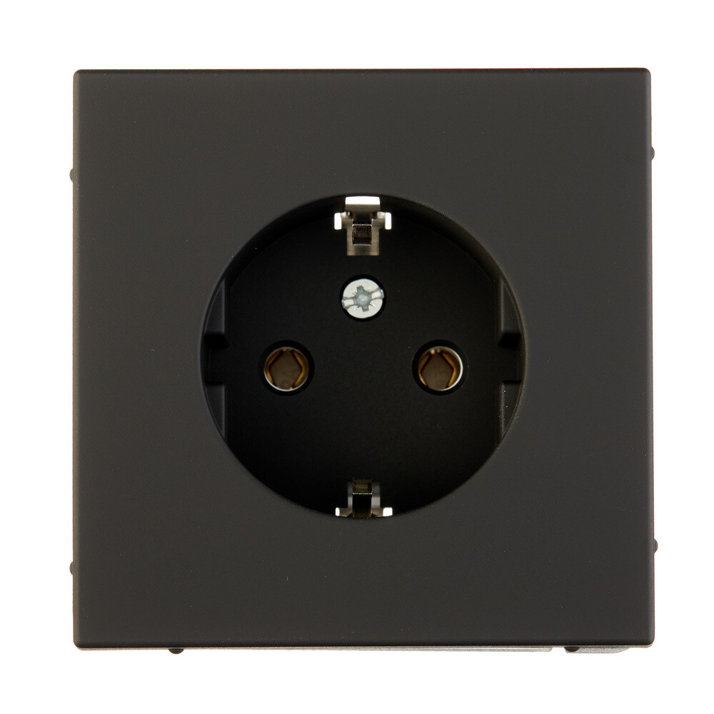 original-21682.jpg Розетка Systeme Electric ArtGallery встраиваемая карбон (GAL001043) — изображение 1