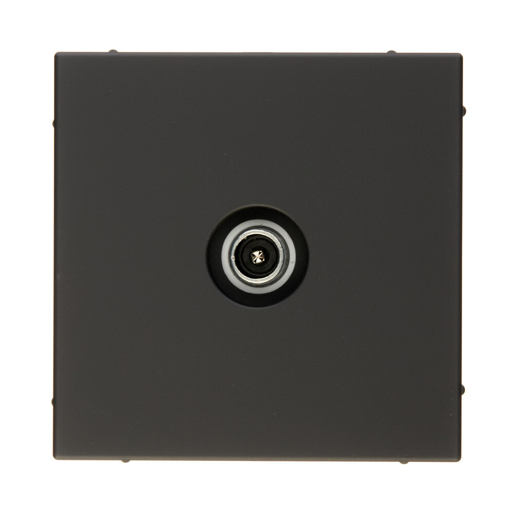 original-21703.jpg Розетка телевизионная Systeme Electric ArtGallery встраиваемая карбон 1DB (GAL001091) — изображение 1