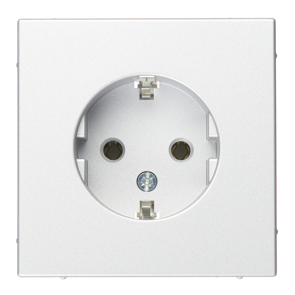 original-21742.jpg Розетка Systeme Electric ArtGallery встраиваемая алюминий (GAL000343) — изображение 1