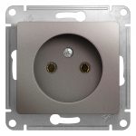 Розетка Systeme Electric Glossa встраиваемая платина (GSL001241)