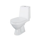 Унитаз-компакт Damixa Origin Evo 2 с горизонтальным выпуском с сиденьем дюропласт микролифт белый (788607SC)