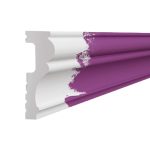 Молдинг из экополимера ударопрочный 60х21х2000 мм под покраску Solid 2 UHD белый