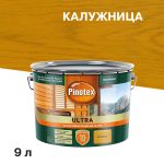 Антисептик Pinotex Ultra декоративный для дерева калужница 9 л