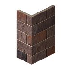 Искусственный камень угловой White Hills Ленстер темно-коричневый (7 шт.=1,5 пог.м)