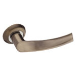 Ручка дверная Palladium City A Swim AB круглая розетка античная бронза