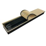 Конвектор внутрипольный Gekon Eco с 1 теплообменником 1400х230х80 мм боковое подключение