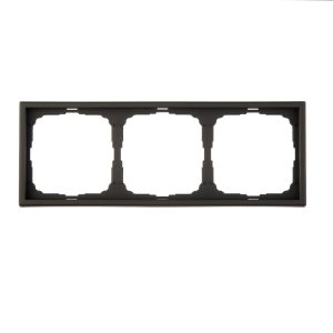 Рамка Systeme Electric ArtGallery трехместная карбон (GAL001003)