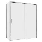 Душевой уголок Abber Komfort хром 140х90х200 см прямоугольник стекло прозрачное 8 мм (AG93140-S92)