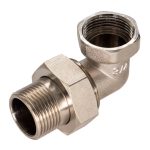 Американка угловая 1/2 ВР(г) х 1/2 НР(ш) латунная