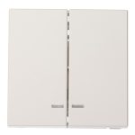 Выключатель Systeme Electric ArtGallery двухклавишный встраиваемый песочный с подсветкой (GAL001253)