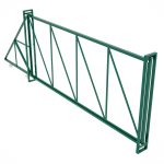 Ворота откатные каркас с комплектом под автоматику Премиум 5х2 м зеленые RAL 6005 правые