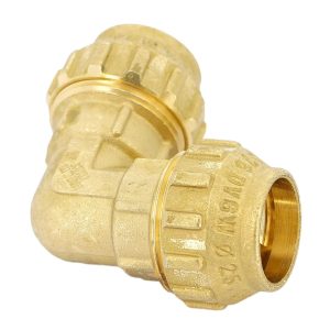 Угол ПНД Tiemme компрессионный 50х50 мм латунь