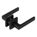 Ручка дверная Corsa Deco Clover квадратная розетка черная (990326)