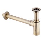 Сифон для раковины Wirquin Linies 1 1/4х32 мм с выпуском d65 мм с отводом бронза (219342/30987100)