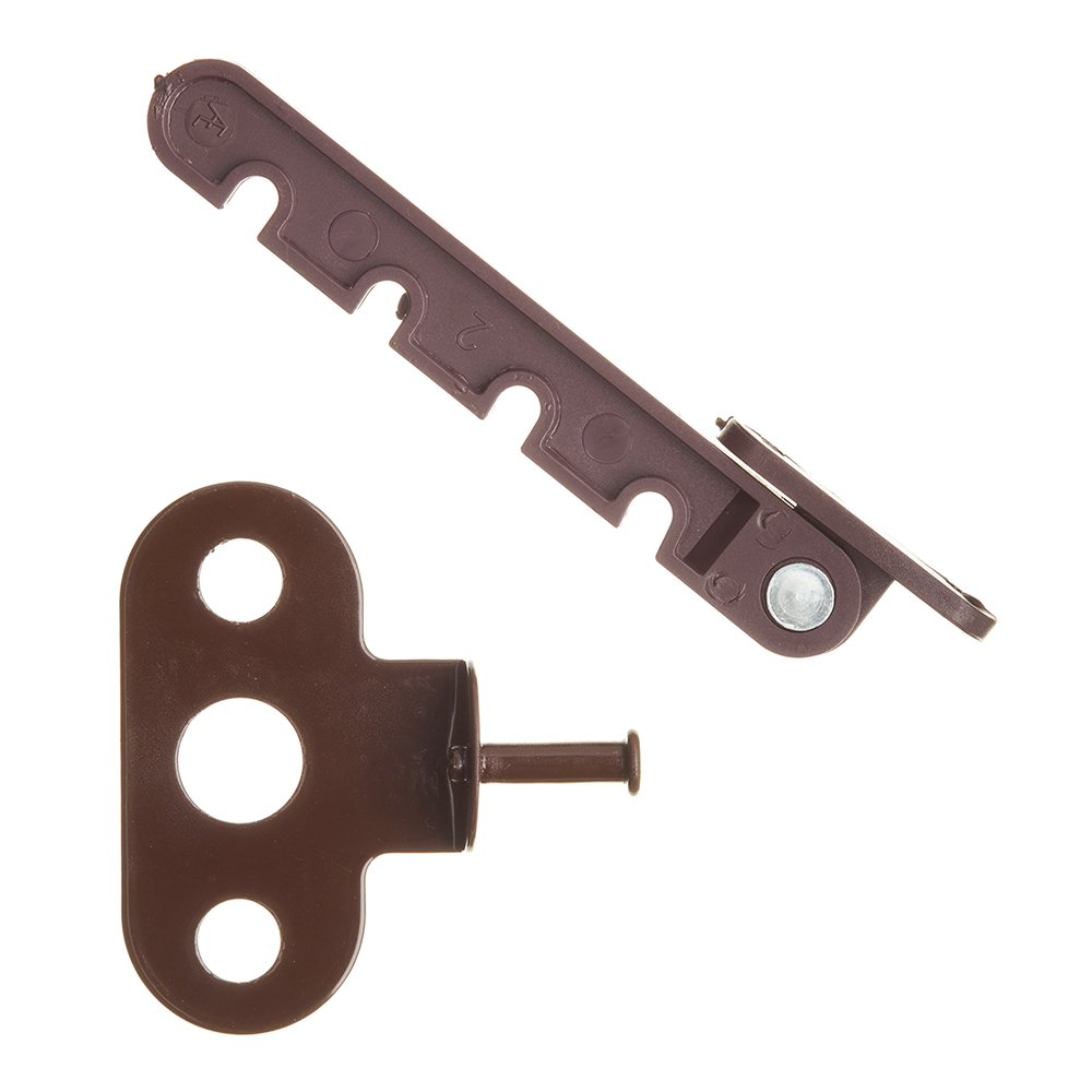 original-2413.jpg Ограничитель открывания створки Гребенка ПВХ коричневый — изображение 1