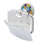 Держатель для туалетной бумаги WasserKraft Diemel с крышкой металл/пластик хром (K-2225)