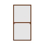 Сетка москитная 1090х730 мм для окна 1160х800 мм коричневая