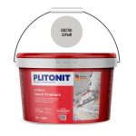 Затирка цементная эластичная Plitonit Colorit Premium светло-серая ведро 2 кг